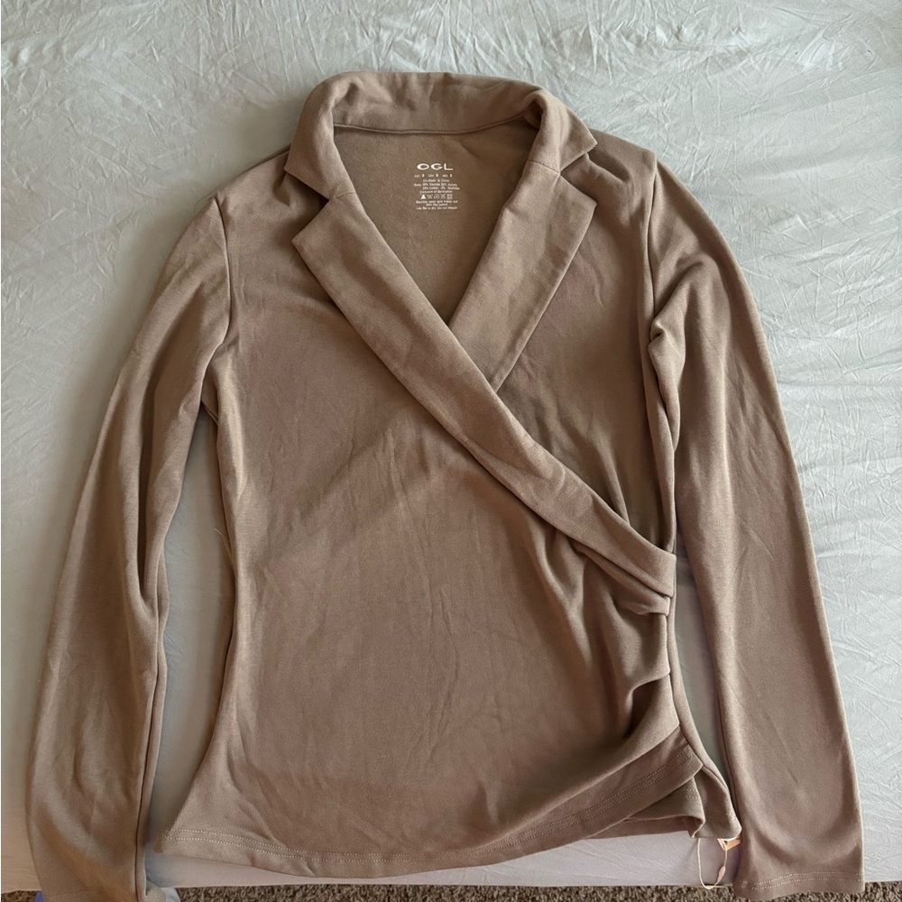 OGL Tan Long Sleeve Top